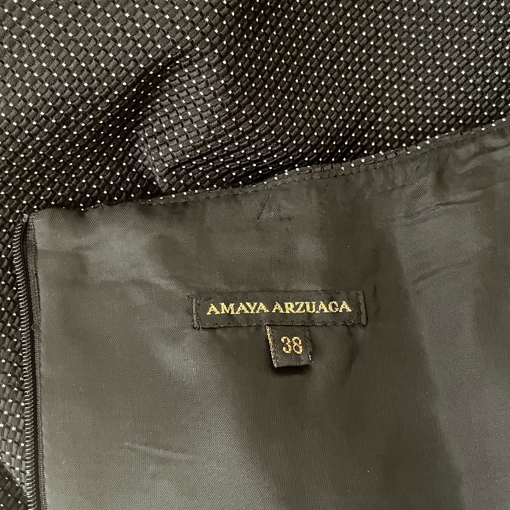 Amaya Arzuaga | Spanish Designer one shoulder black cocktail dress women XS EU38 - Picture 15 of 16